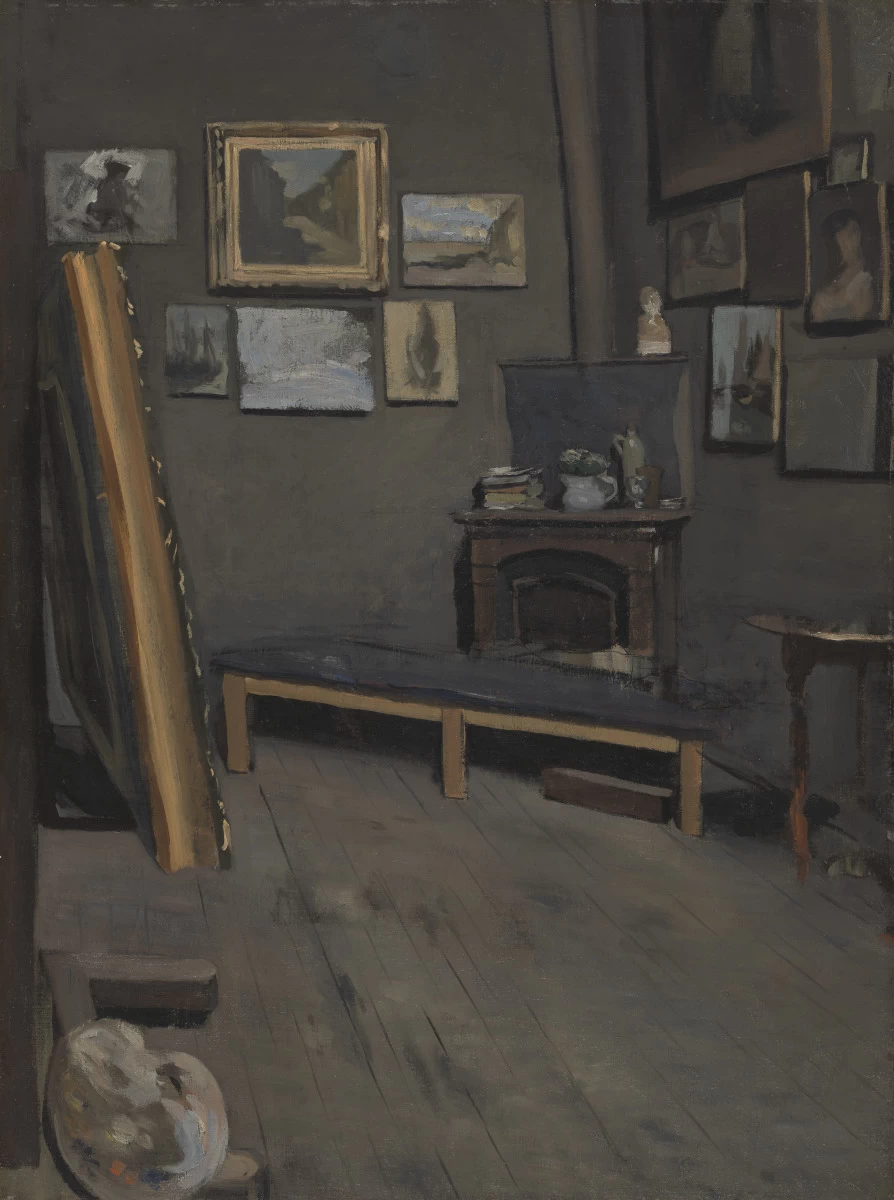 Jean-Frédéric Bazille-38-Lo studio dell'artista, Rue Visconti, Parigi, 1867 - Virginia Museum of Fine Arts